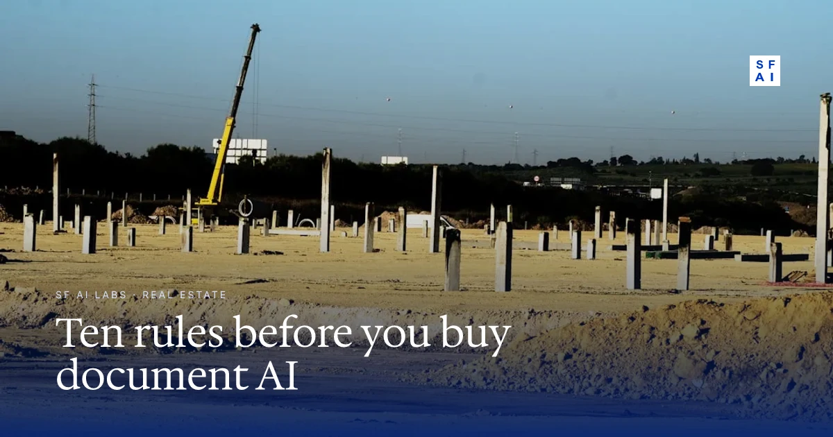 The 10 rules of buying document AI when your firm runs on PDFs