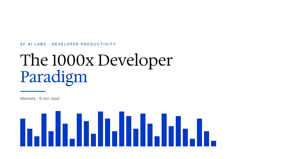 The 10x Developer Used to Be a Unicorn — Now We're Approaching the 1000x Paradigm