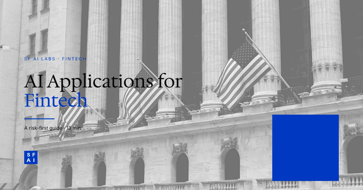 6 AI Applications for Fintech Companies