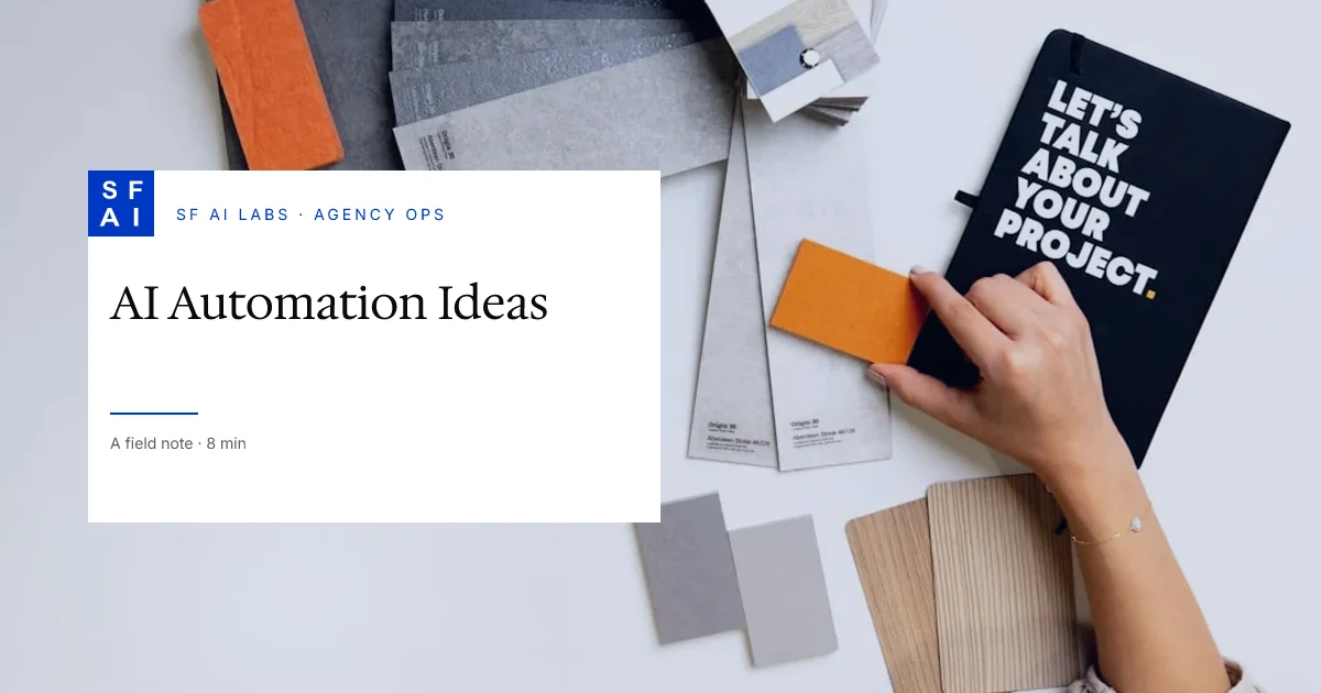 7 AI Automation Ideas for Agencies