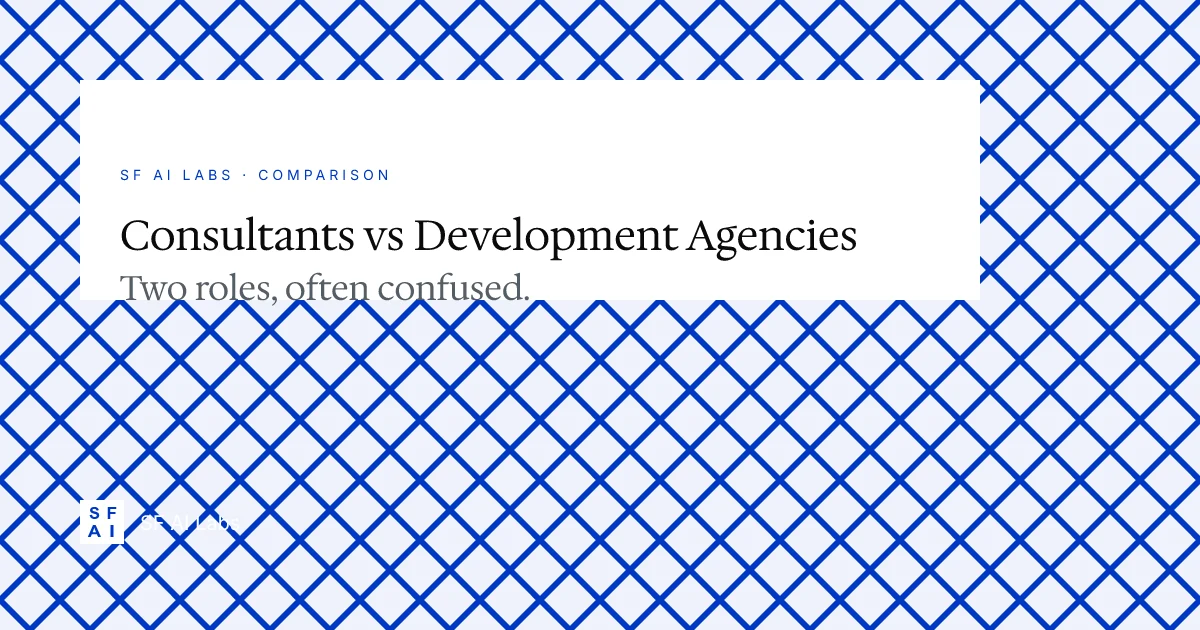 AI Consultants vs Development Agencies: What's the Difference?