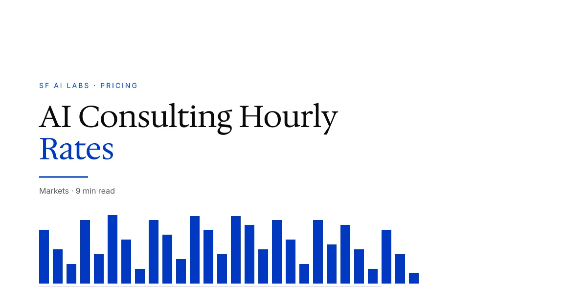 AI Consulting Hourly Rates by Service Type