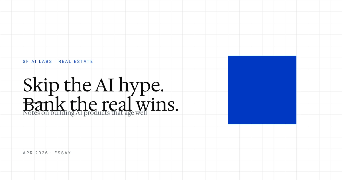AI in CRE, reconsidered: separating the hype from the operational wins