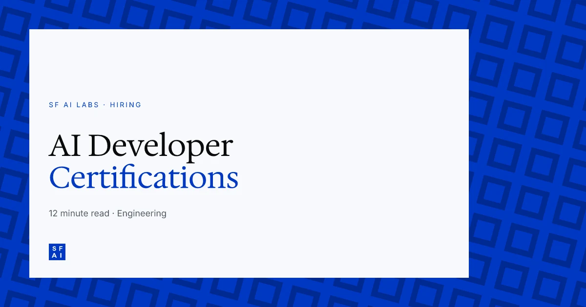 AI Developer Certification Requirements: What Matters?