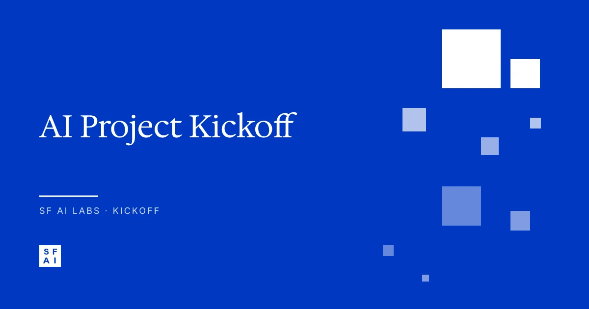 AI Project Kickoff: First 30 Days with Your Development Agency