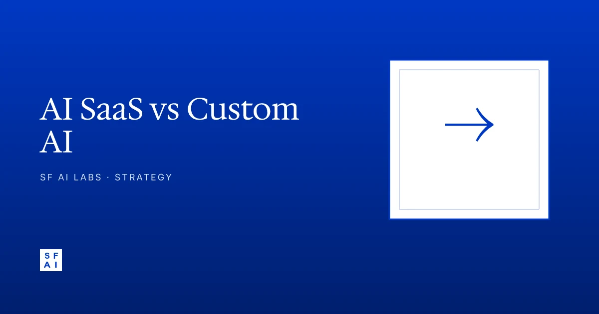 AI SaaS vs Custom AI Development: Build vs Buy