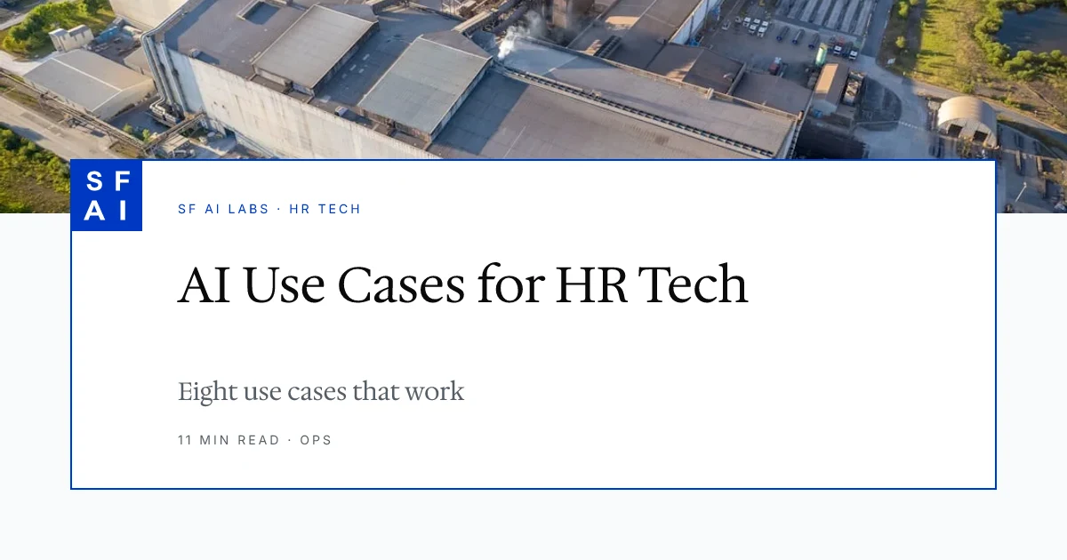 8 AI Use Cases for HR Tech Companies