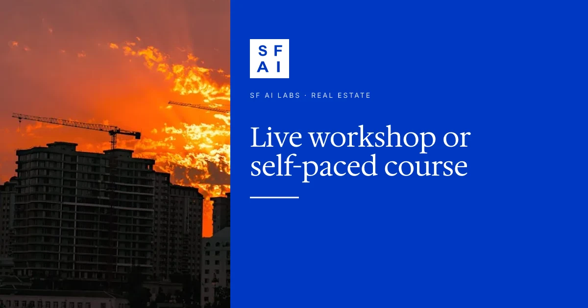 AI workshops vs self-paced courses: what actually upskills a small CRE team