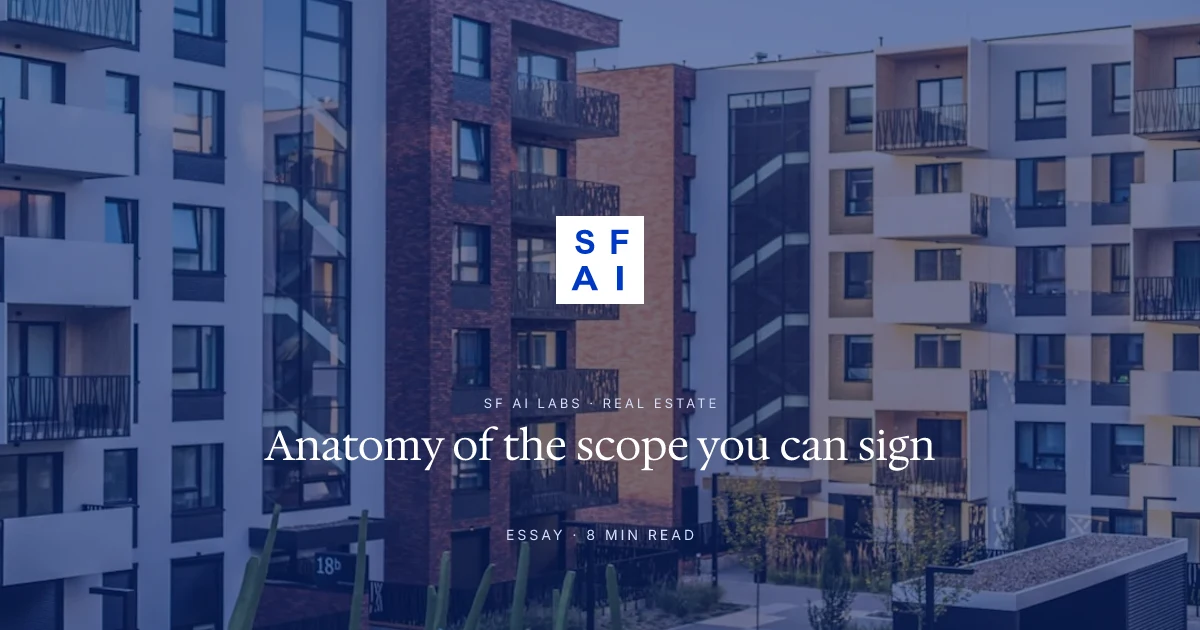 Anatomy of a CRE automation statement of work