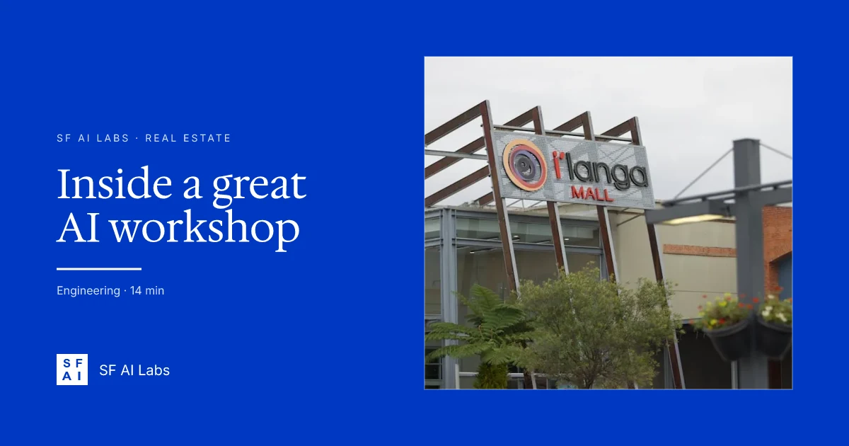 Anatomy of a great AI workshop for a commercial real estate firm