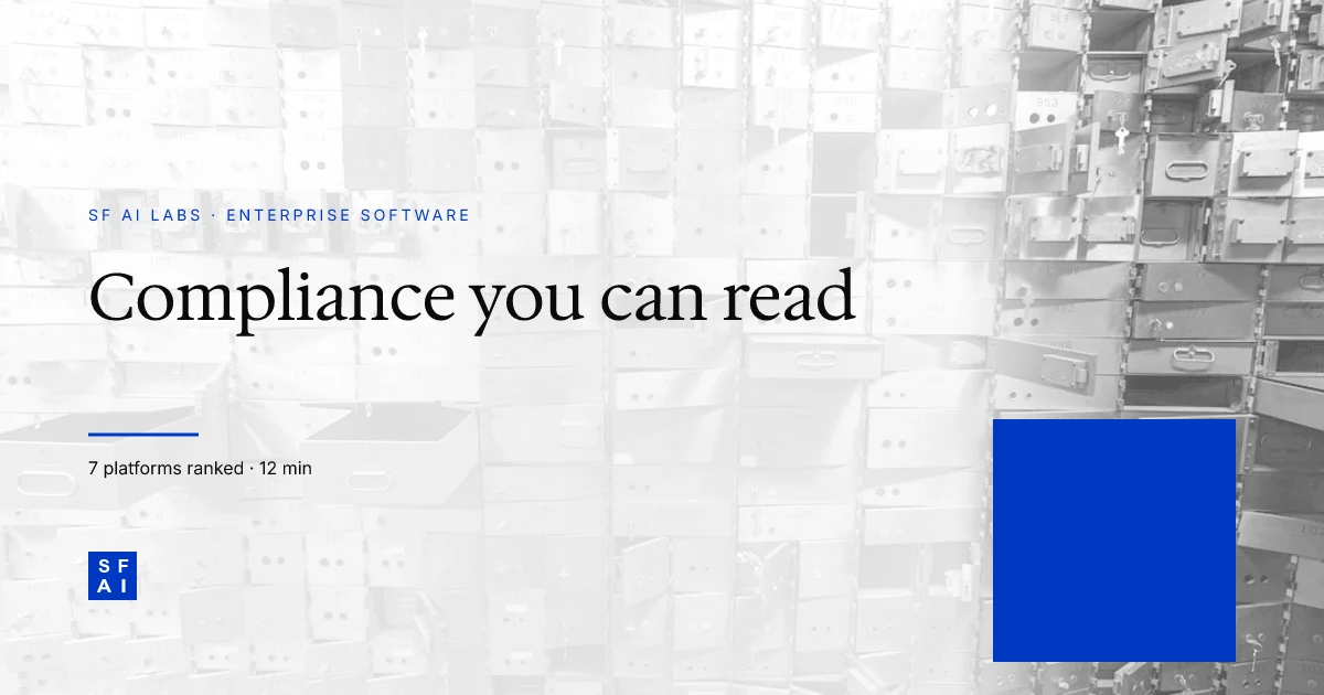 Best Compliance Automation Platforms in 2026: SOC 2, ISO 27001, GDPR