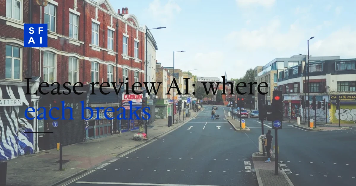 ChatGPT vs purpose-built document AI for lease review: where each breaks