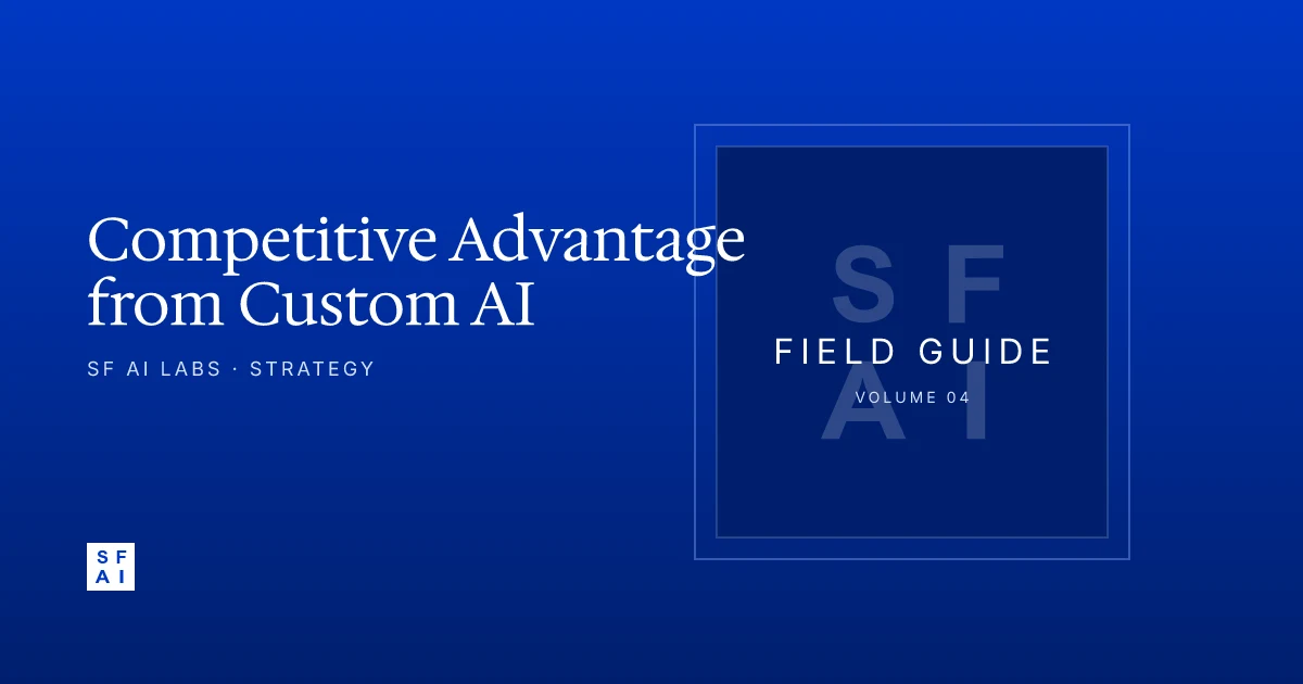 Competitive Advantage from Custom AI Solutions