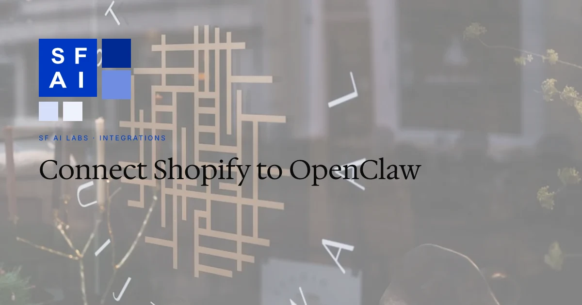 How to Connect Shopify to OpenClaw: E-Commerce AI Assistant