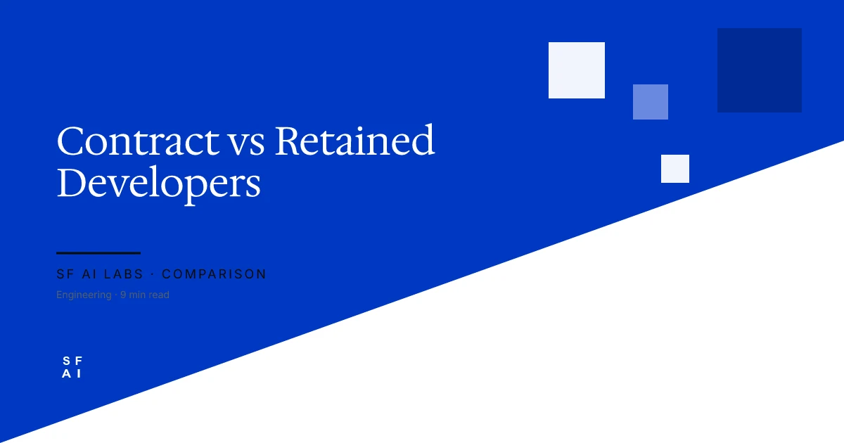 Contract Developers vs Retained AI Team: Which Model Works?