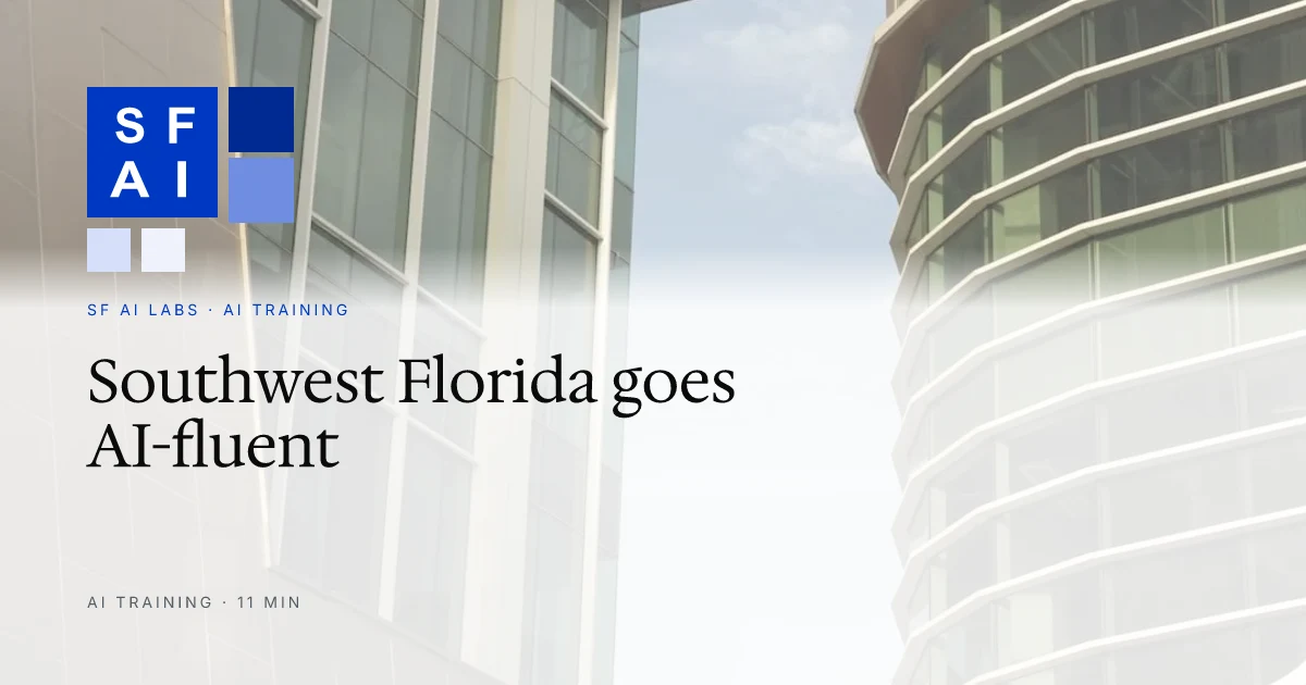 Corporate AI Training in Fort Myers and Cape Coral: A Guide for Southwest Florida Small Businesses