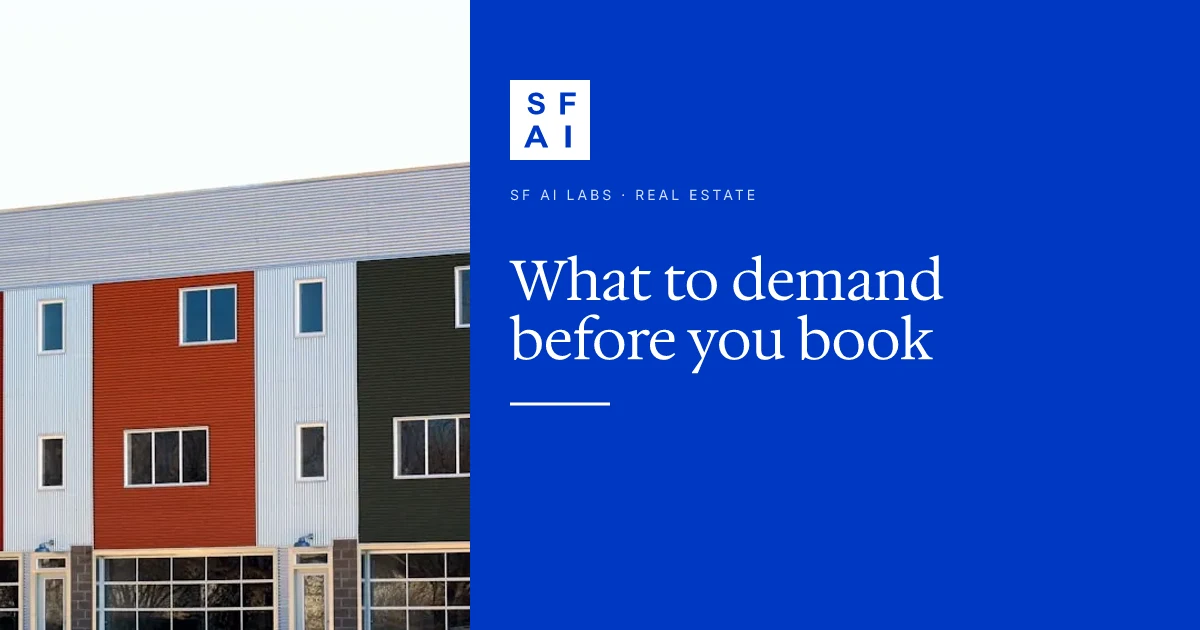 The CRE AI Workshop Checklist: 12 things to demand before you book