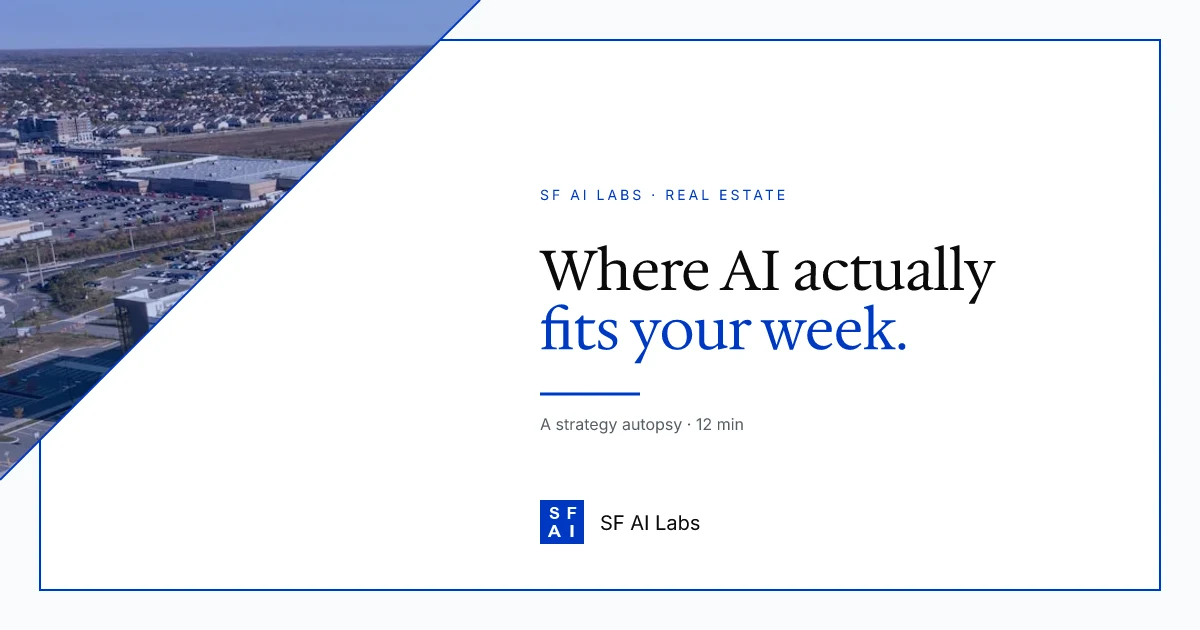 A Field Guide to AI Use Cases in a Small Brokerage