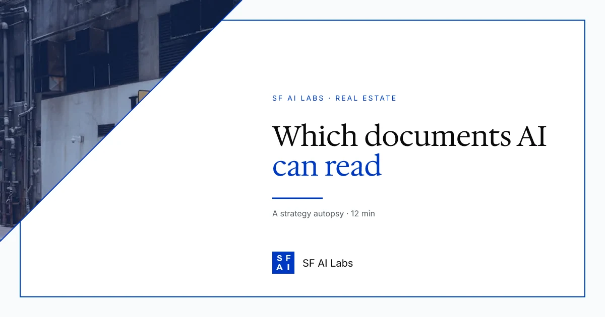 A Field Guide to the CRE Documents AI Can (and Can't) Read