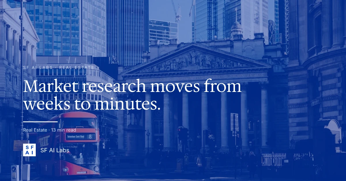 How AI is changing CRE market research