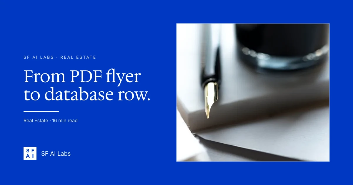 How AI reads a broker blast: from PDF flyer to database row