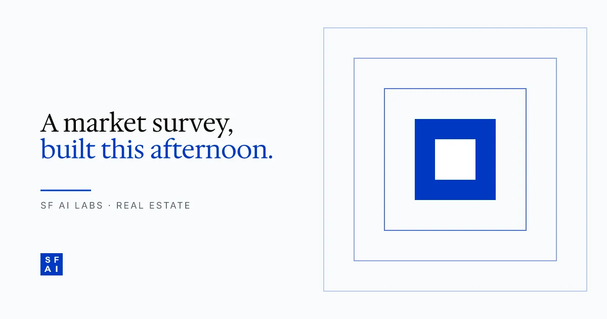 How to build a market survey with AI in an afternoon