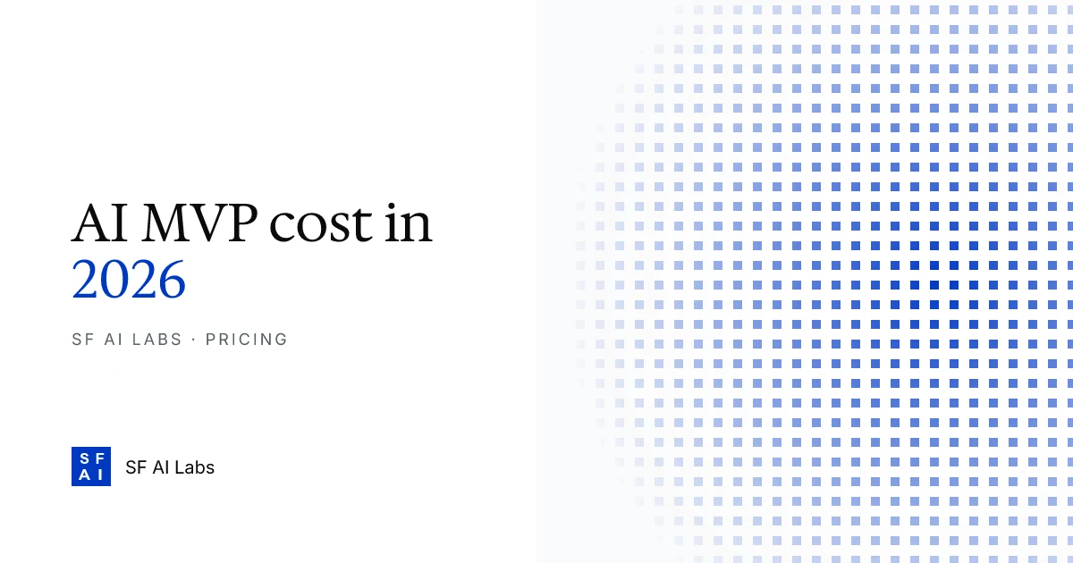 How much does an AI MVP cost in 2026?