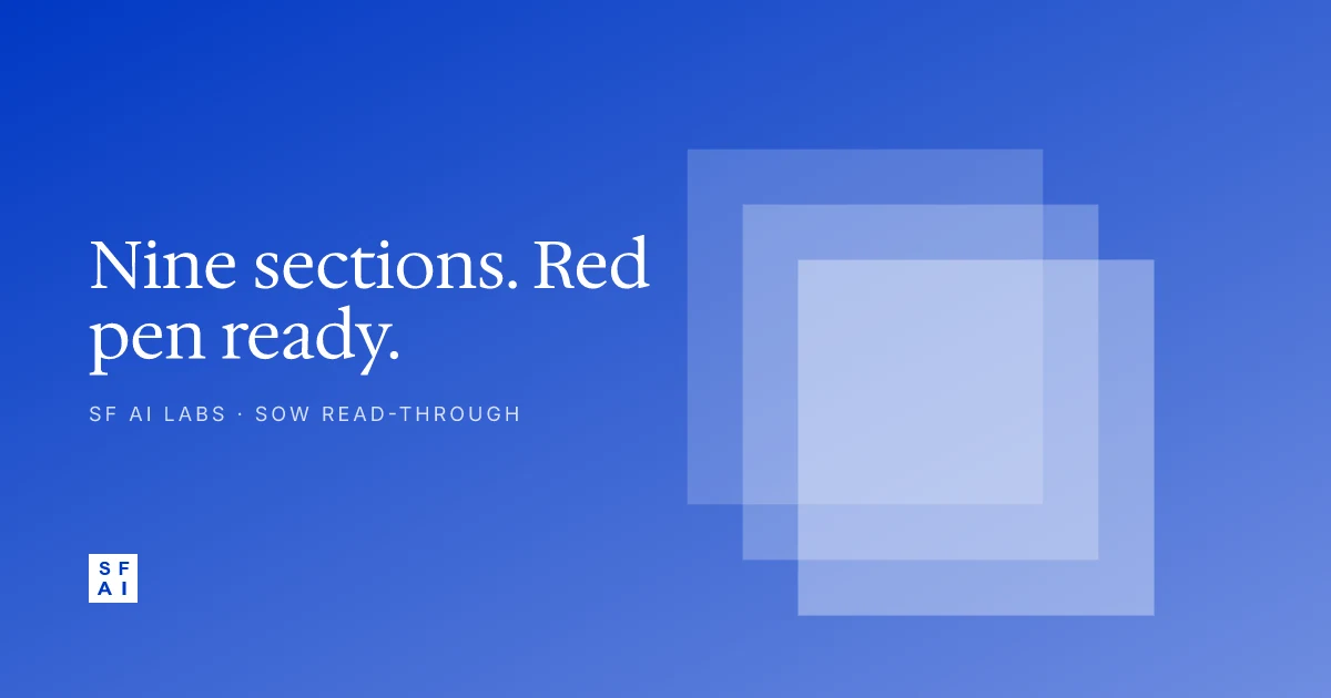 How to read an idea-to-product SOW (and what to negotiate)