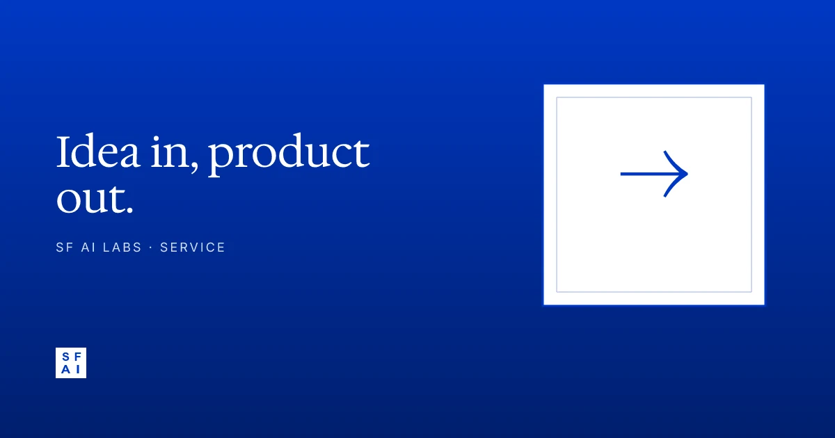 Idea-to-product as a service: what you get, what it costs, what you ship