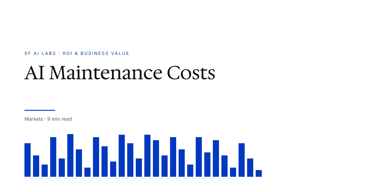 Long-Term Maintenance Costs of AI Systems