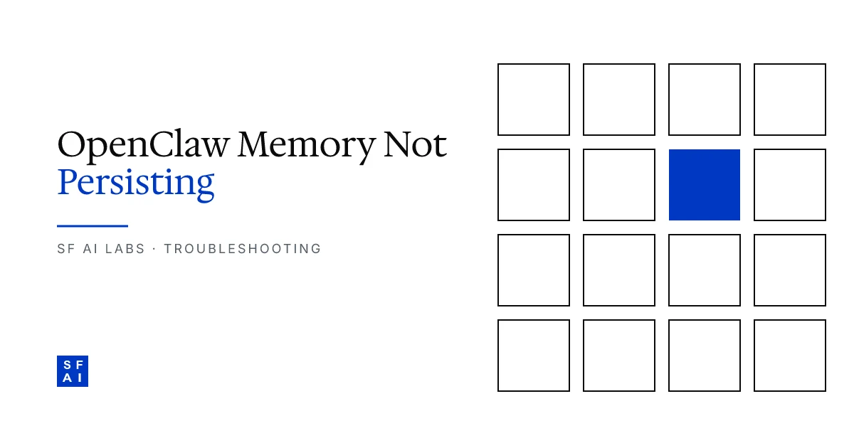 Openclaw Memory Not Persisting: How to Fix Data Loss Issues