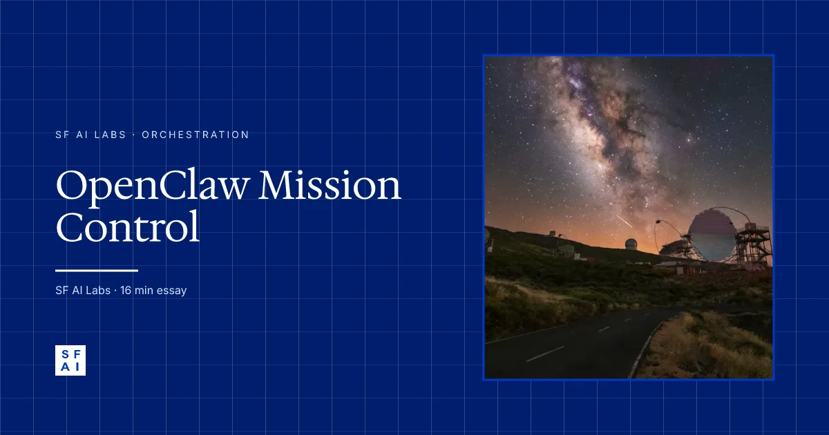 OpenClaw Mission Control: Orchestrating Agent Fleets at Scale