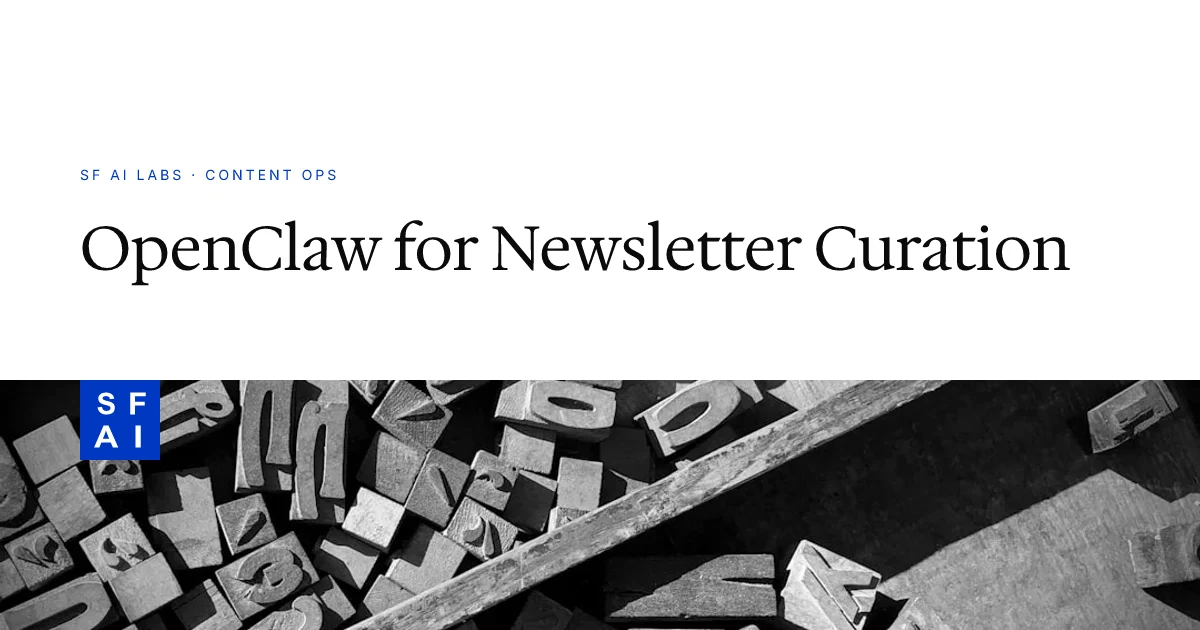 How to Use OpenClaw for Newsletter Curation: Content Discovery Agent