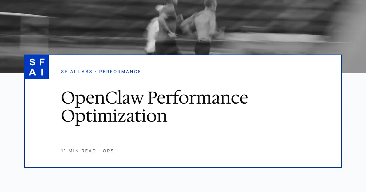 Openclaw Performance Optimization: Speed Up Your AI Agent