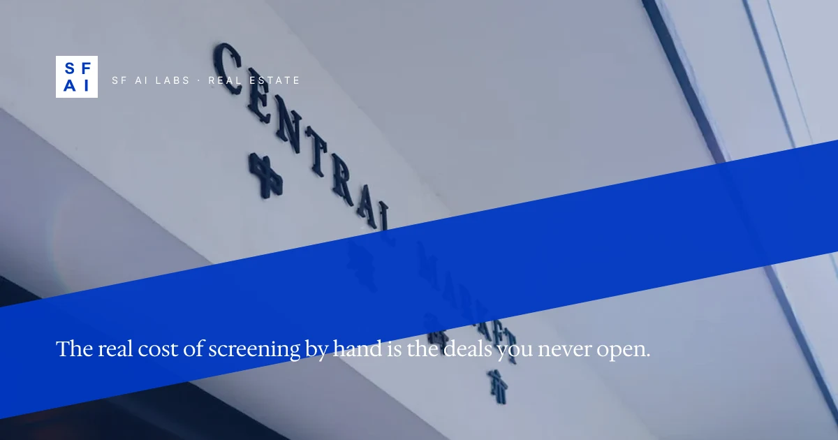The Real Cost of screening deals by hand
