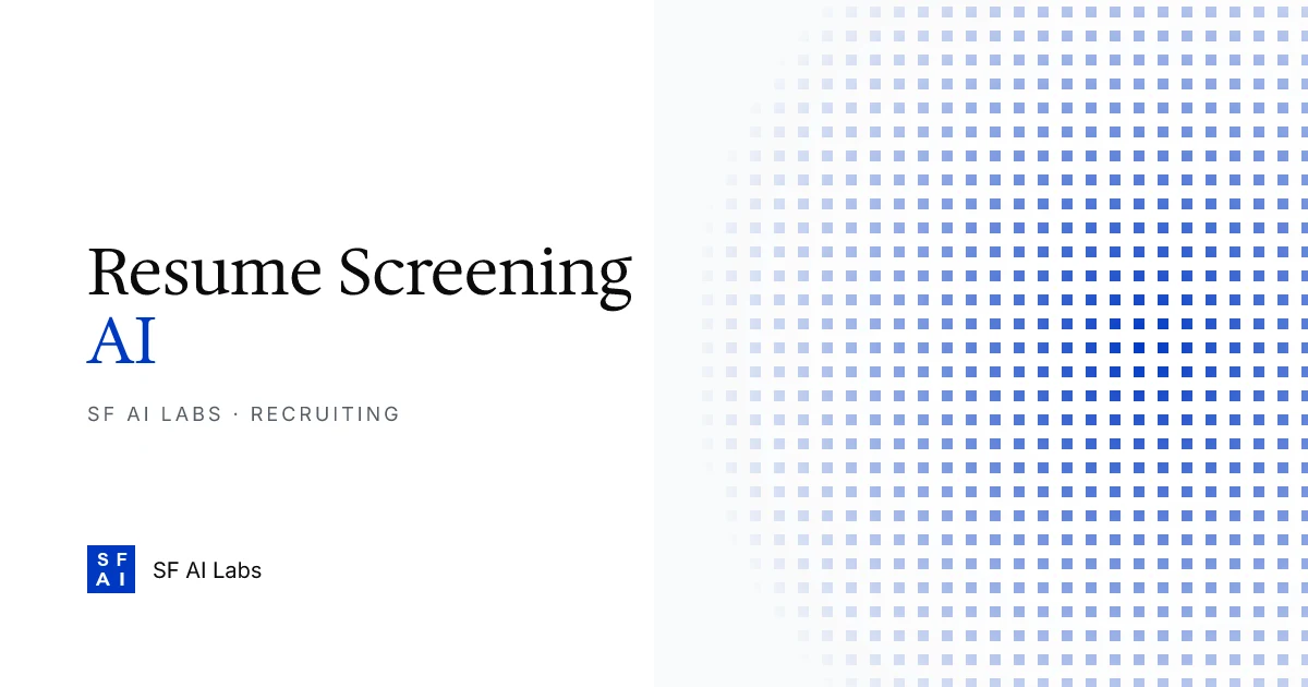 Resume Screening AI: Recruiting Automation