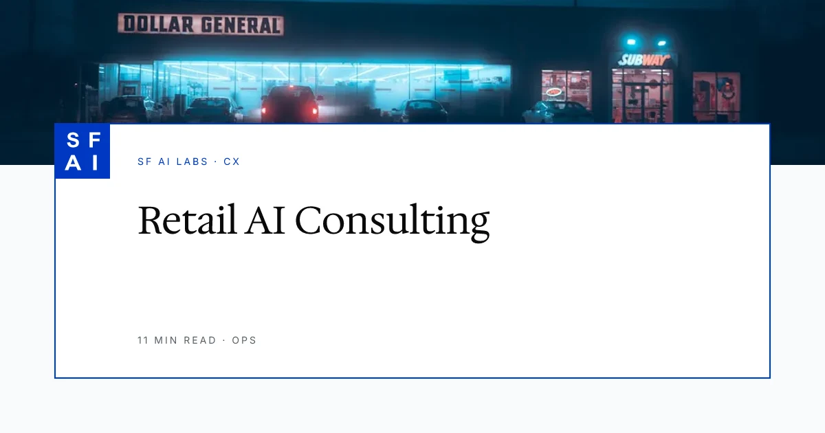 Retail AI Consulting: Customer Experience Focus