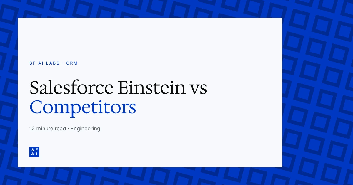 Salesforce Einstein vs Competitors: Which CRM AI Is Worth Your Budget in 2026?
