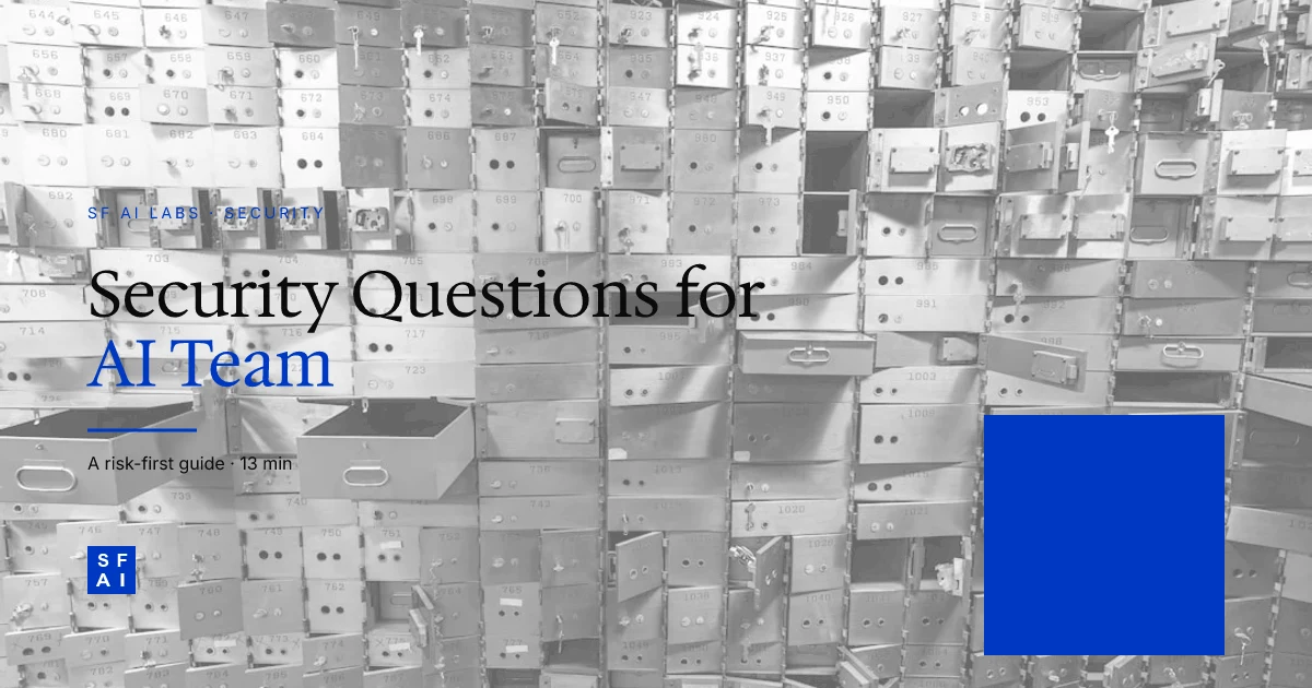 7 Security Questions to Ask Your AI Development Team