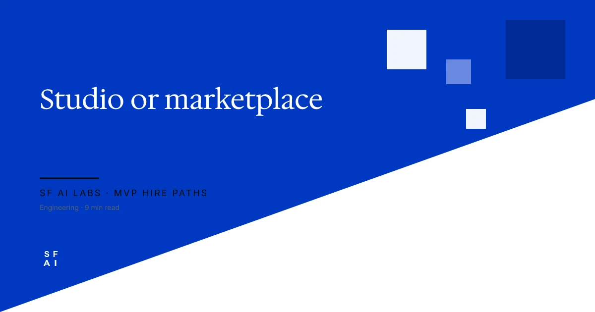 SFAI Labs vs solo AI freelancer marketplaces (Toptal AI, Lemon.io)