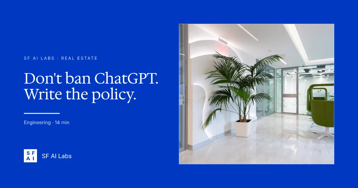 Stop Banning ChatGPT. Write an AI Policy Instead.