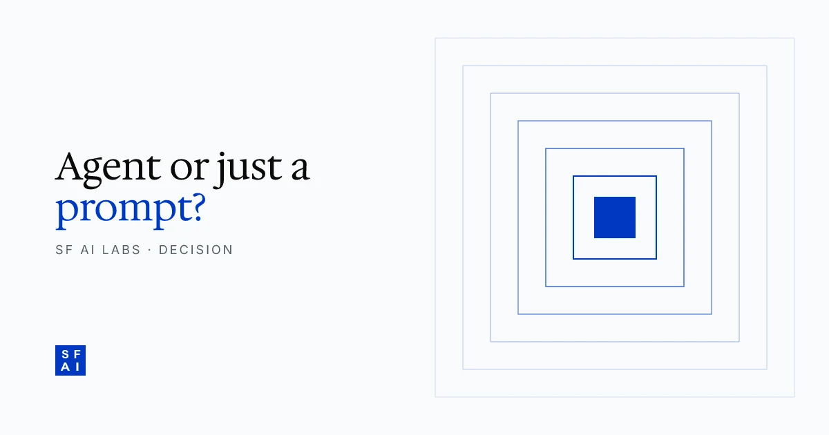 The agentic vs static prompt decision for first MVP