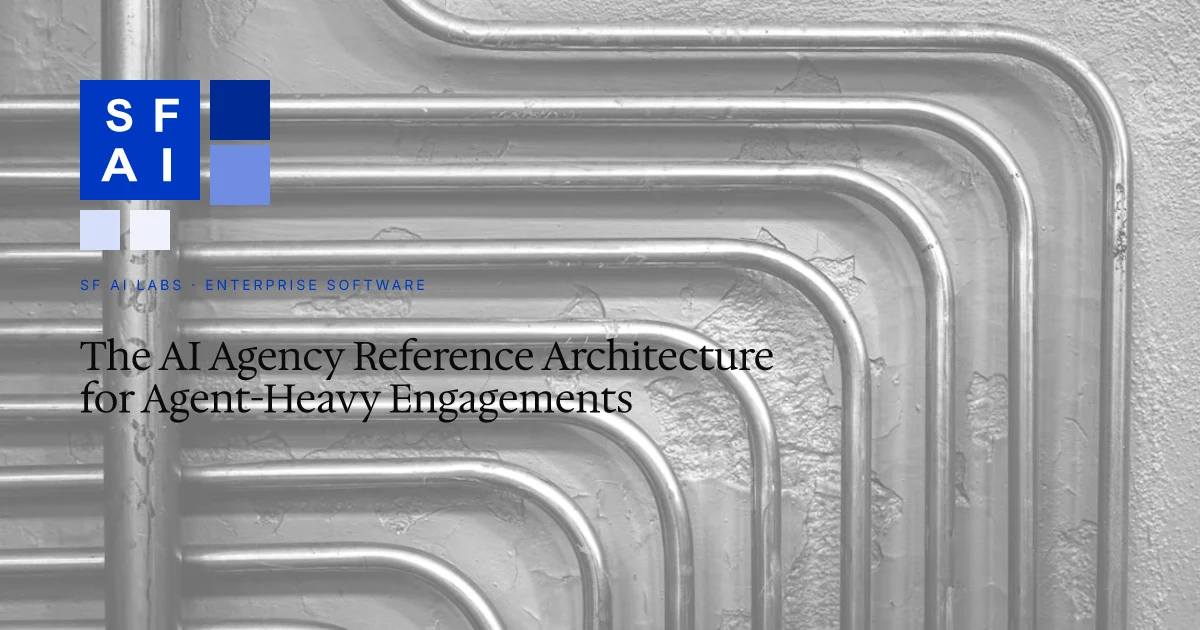 The AI Agency Reference Architecture for Agent-Heavy Engagements