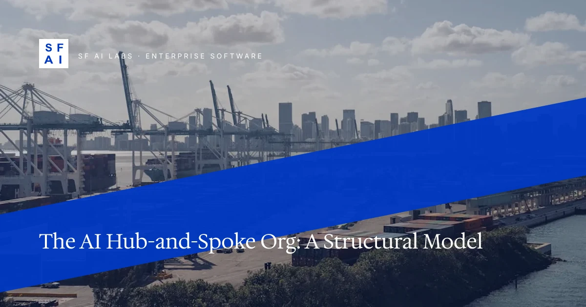 The AI Hub-and-Spoke Org: A Structural Model