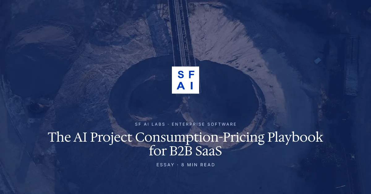 The AI Project Consumption-Pricing Playbook for B2B SaaS