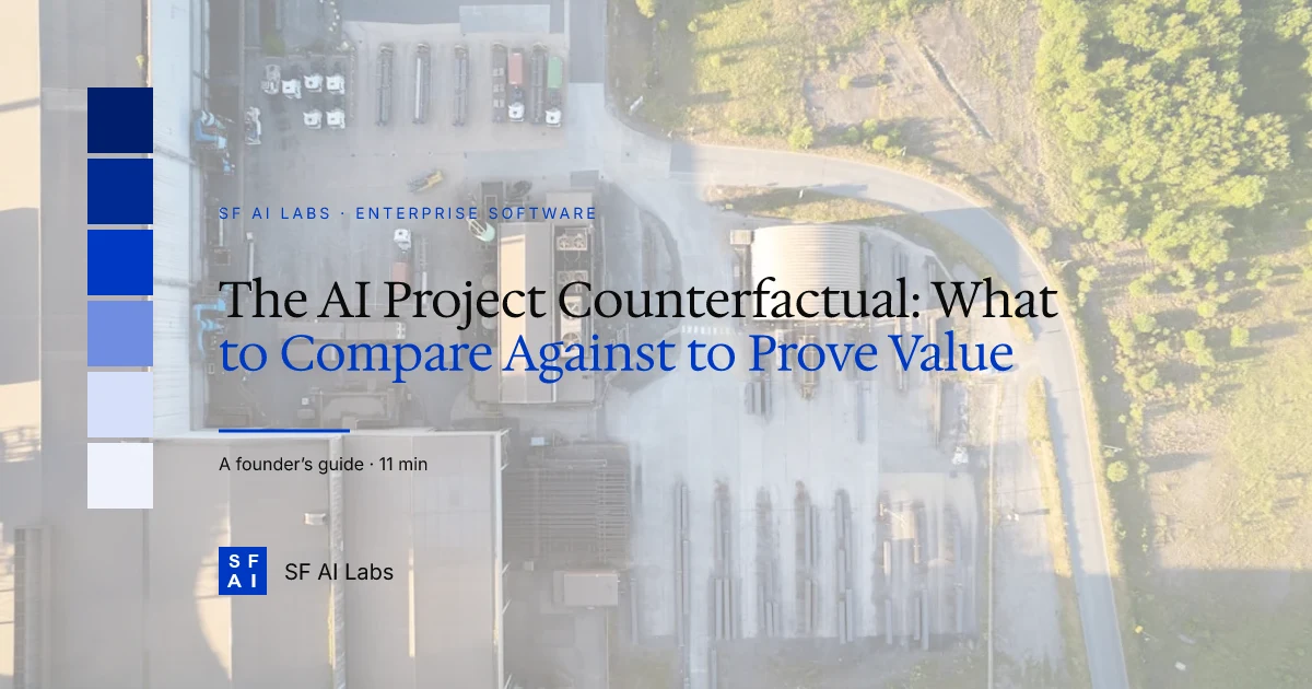 The AI Project Counterfactual: What to Compare Against to Prove Value