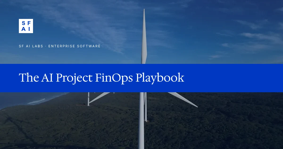 The AI Project FinOps Playbook