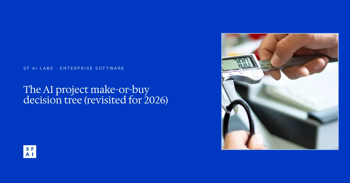 The AI project make-or-buy decision tree (revisited for 2026)