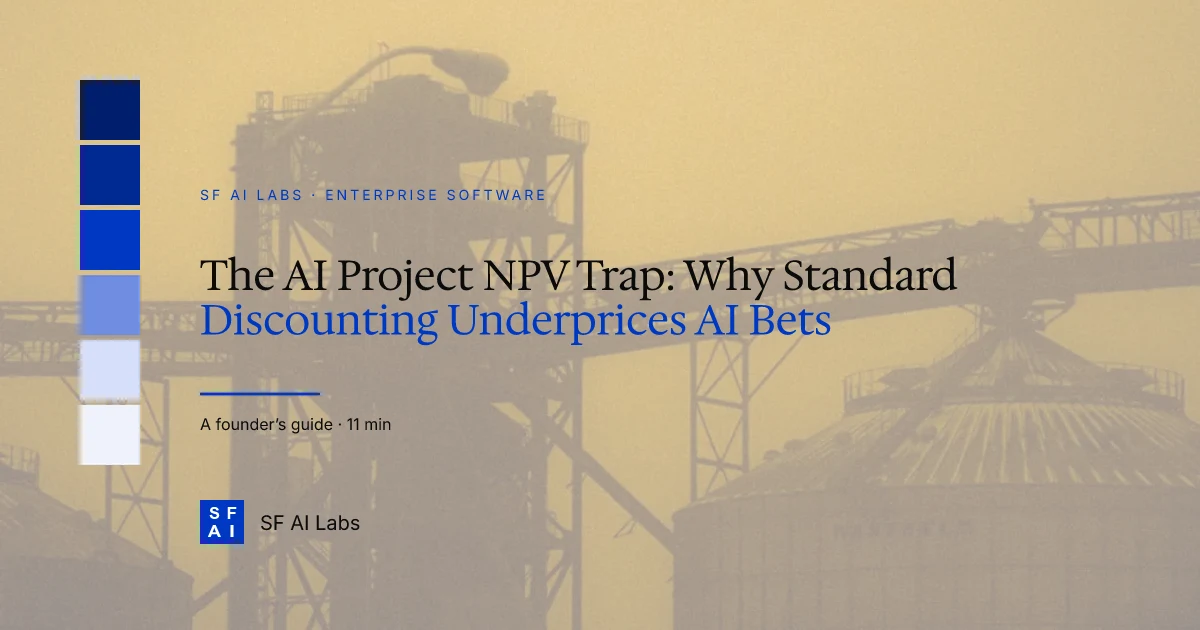 The AI Project NPV Trap: Why Standard Discounting Underprices AI Bets