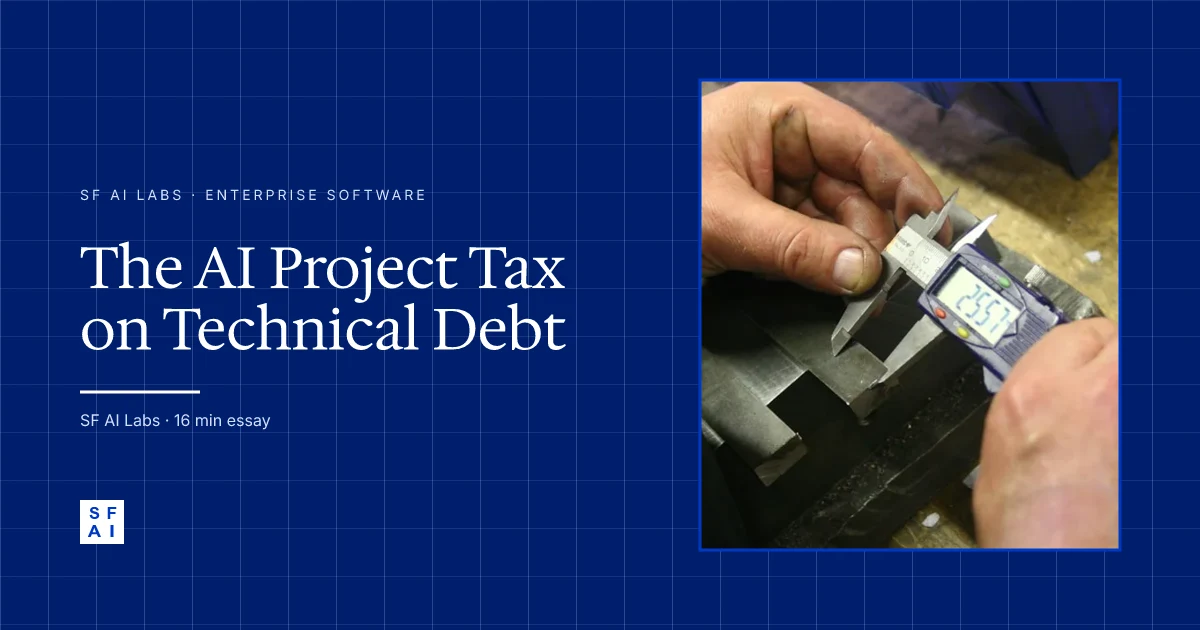 The AI Project Tax on Technical Debt